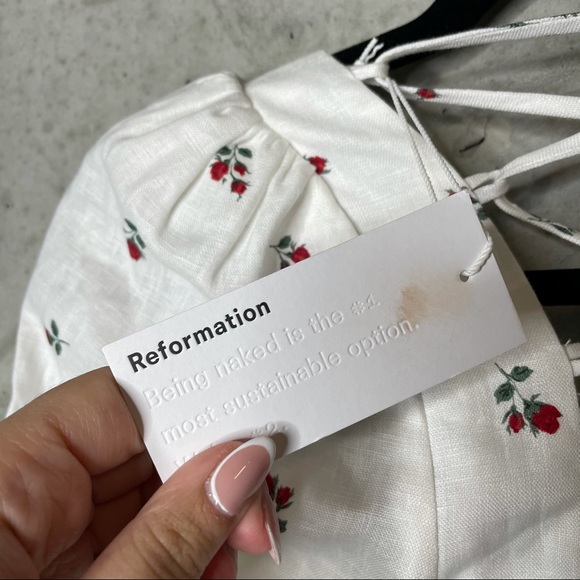 Reformation Lianne Linen Dress sz 0 - Picture 11 of 14